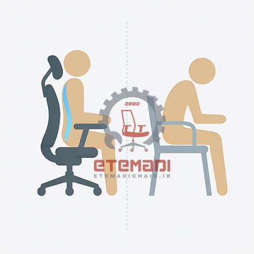 تفاوت صندلی ارگونومیک با صندلی معمولی